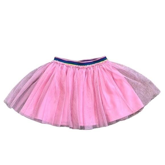 Harper Canyon Other - Harper Canyon - Girls Mesh Pink Rainbow Tutu Skirt Size 5